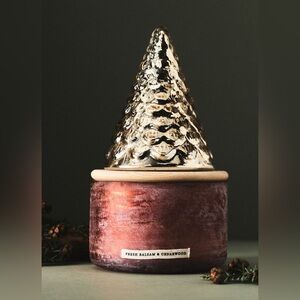 Anthropologie Glass Forest Candle, NIB